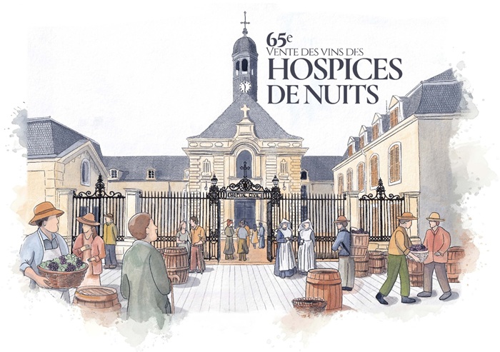 Affiche vente 65 hospices de nuits saint georges domaine