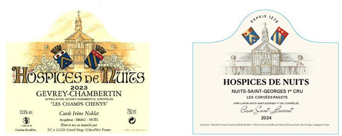 Etiquettes hospices de nuits avant après nouvelle