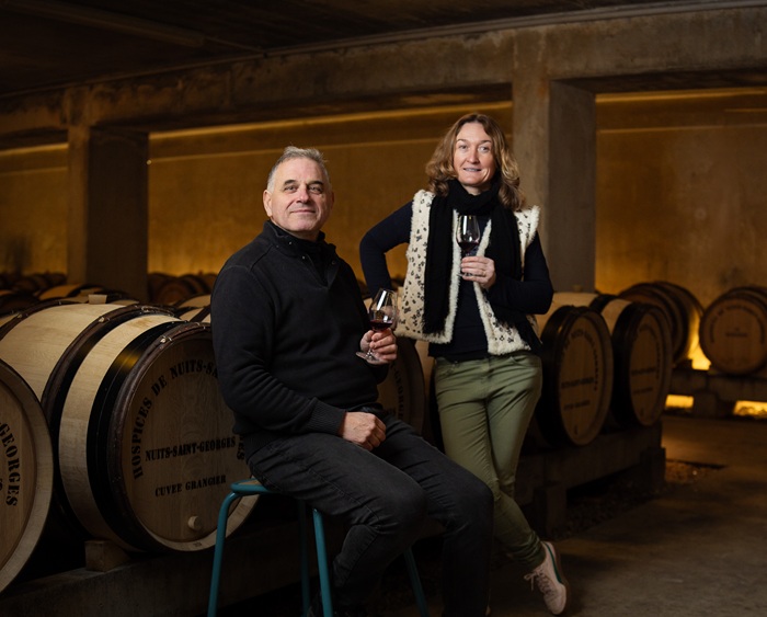 Jean Marc Moron et Laurence Danel régisseur domaine hospices de nuits