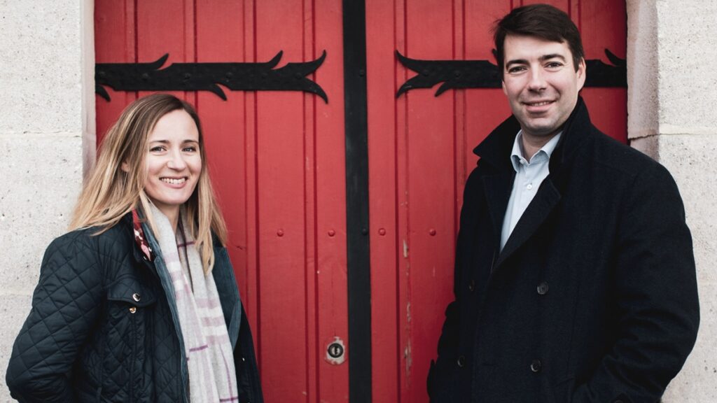 Ronan Laborde et son épouse Monique au Chateau clinet